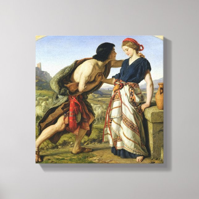 Toile La Rencontre de Jacob et Rachel, 1853 (Recto)