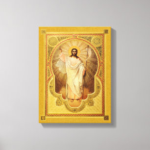 Toile La résurrection de notre seigneur - icône sur la