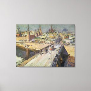 Toile La rivière Bridge, 1914 de Moskva