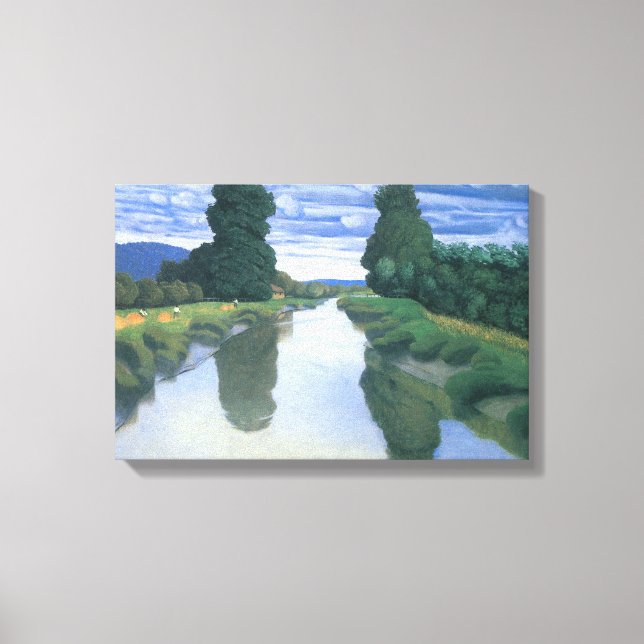 Toile La rivière de Berville par Felix Vallotton, Fine A (Recto)