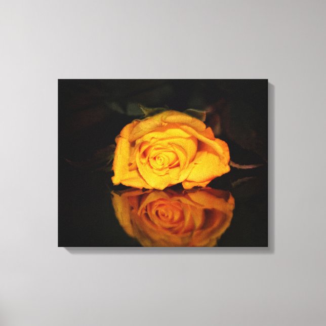 Toile La rose jaune (Recto)