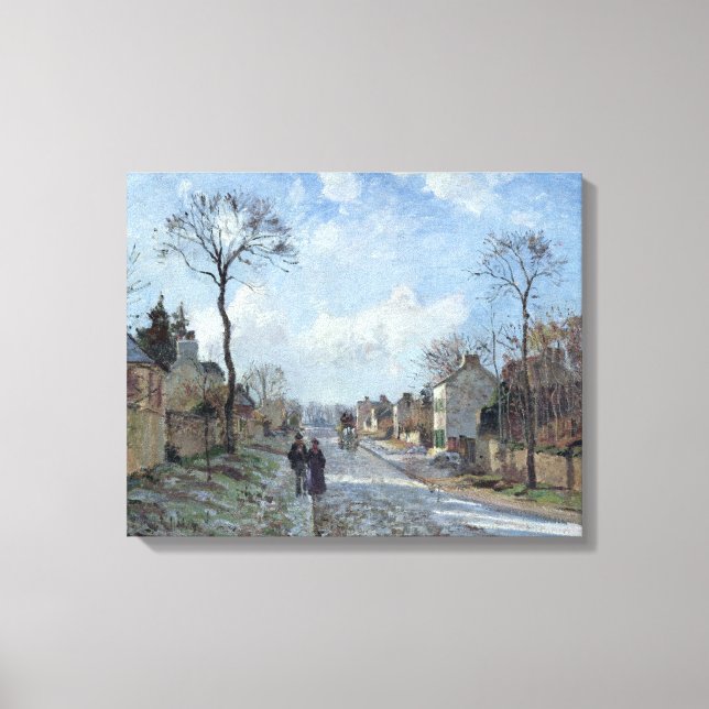 Toile La route de Louveciennes, 1872 (Recto)