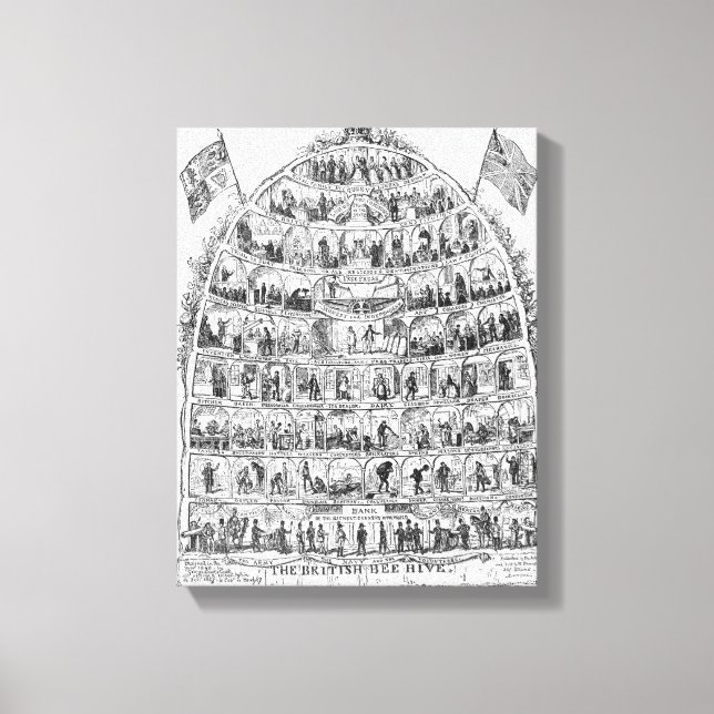 Toile La ruche britannique, 1867 (Recto)