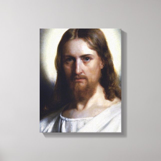 Toile La Sainte Face de Jésus Image de Dévotion. (Recto)