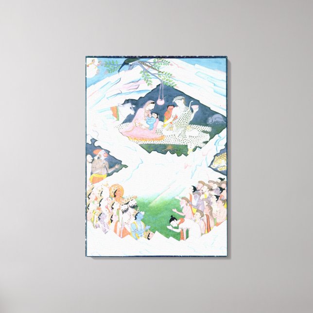 Toile La Sainte Famille de Shiva et Parvati (Recto)