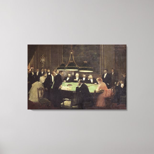 Toile La salle de jeux au Casino, 1889 (Recto)