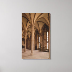 Toile La Salle des Hôtes, vue intérieure sur l'Abbaye