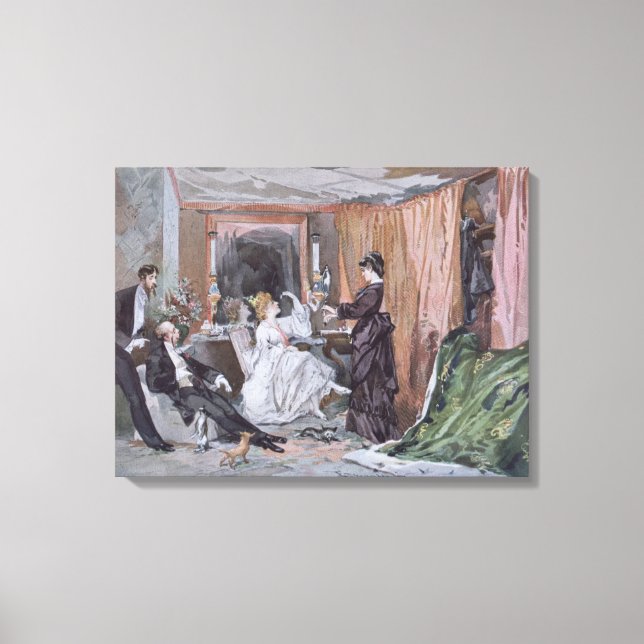 Toile La salle d'habillage de Hortense Schneider (Recto)