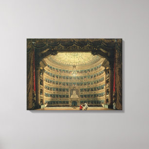 Toile La Scala, Milan, lors d'une représentation