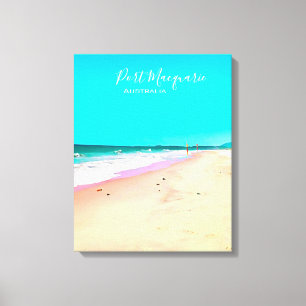 Toile La scène de plage de Port Macquarie Australie