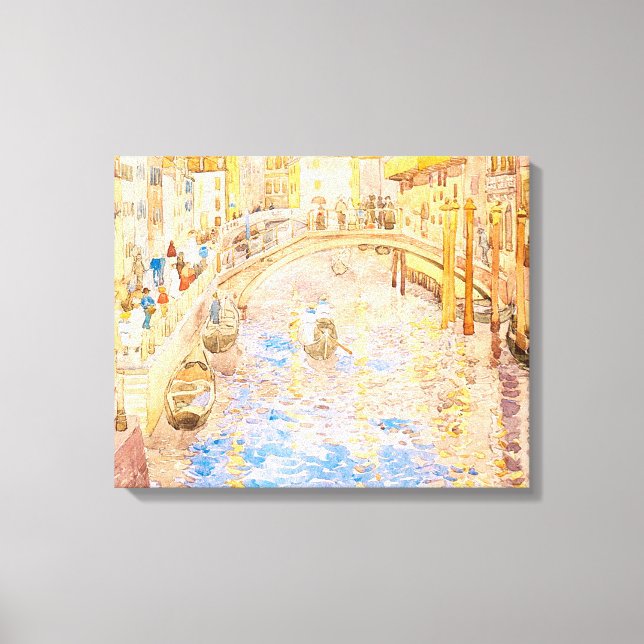 Toile La scène du canal vénitien de Maurice Prendergast (Recto)