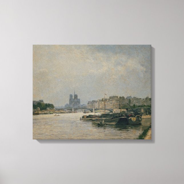Toile La Seine du Quai de la Rapee (Recto)