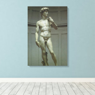 Toile La statue de David de Michel-Ange
