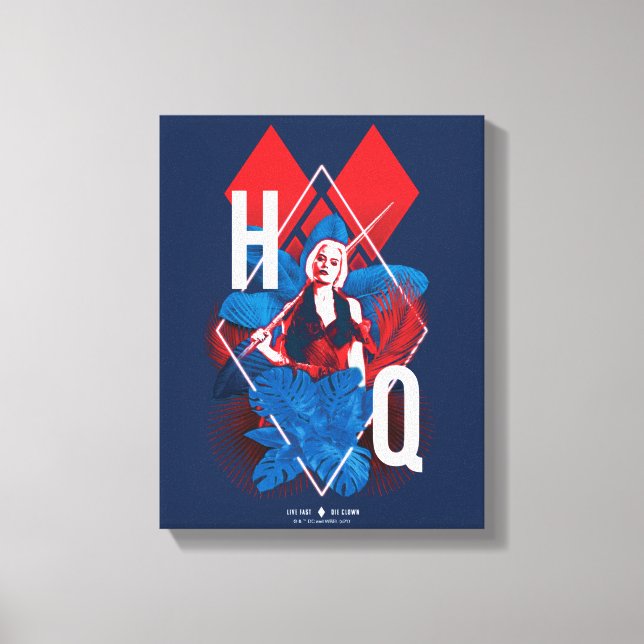 Toile La Suicide Squad | Harley Quinn Fern & Diamonds (Recto)