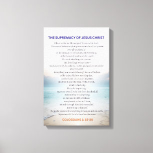 Toile La Suprématie de Jésus-Christ - Colossiens 1:15-20