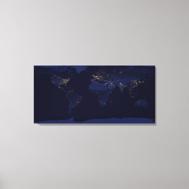 Toile La Terre à la nuit (Recto)