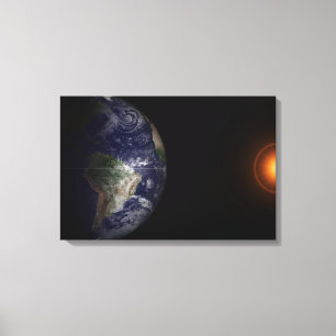 Toile La Terre À Son Équinoxe.