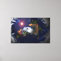 LA TERRE PLATE SUR LE FEU