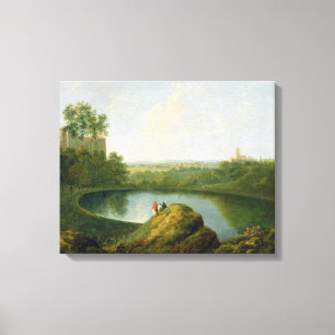 Toile La Tête du lac Nemi (huile sur toile)