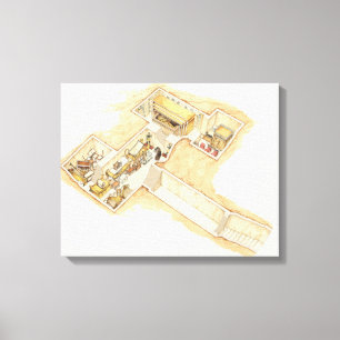 Toile La tombe de Tutankhamun