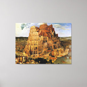 Toile "La Tour de Babel" de Pieter Bruegel (vers 1563)