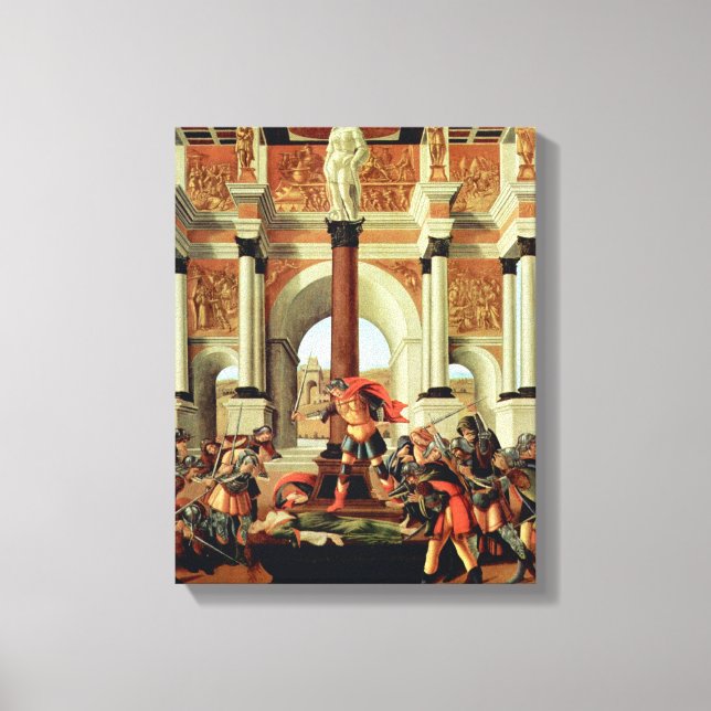 Toile La tragédie de Lucretia par Sandro Botticelli (Recto)