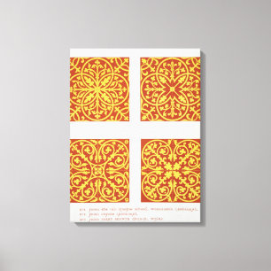 Toile La tuile du 13ème siècle conçoit, illustration 