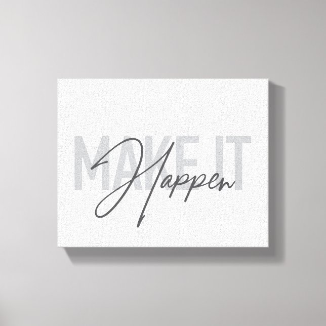 Toile La typographie moderne, simple, cool (Recto)