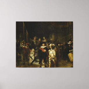 Toile La Veille de la nuit, Rembrandt van Rijn