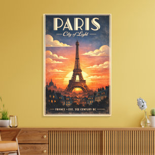 Toile La vie à Paris