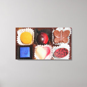 Toile La vie est comme une boîte de chocolats