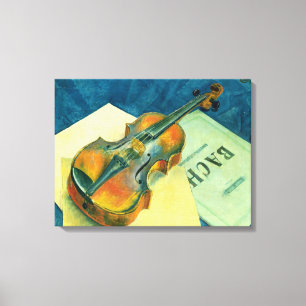 Toile La vie toujours avec un violon, 1921