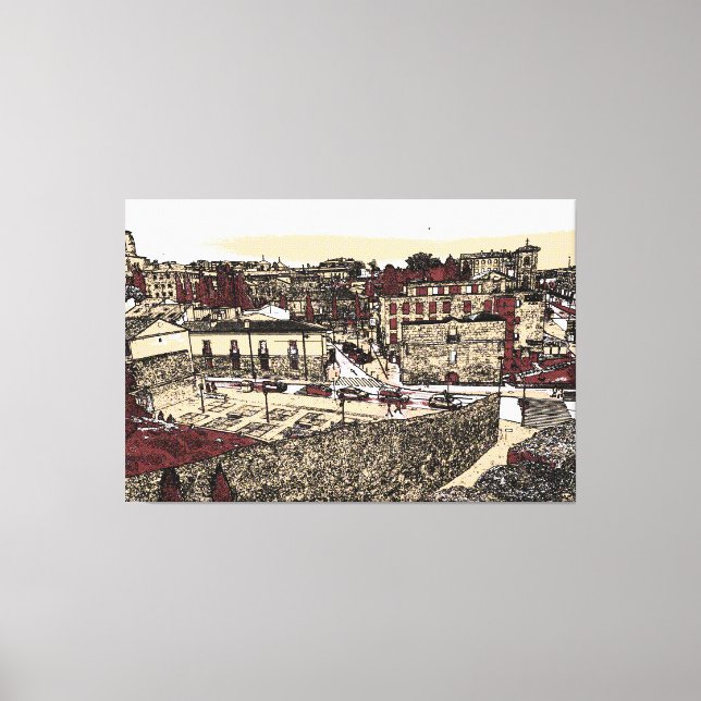 Toile La vieille ville de Salamanca Espagne (Recto)