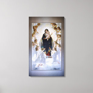 Toile La Vierge aux anges par William Adolphe Bouguere