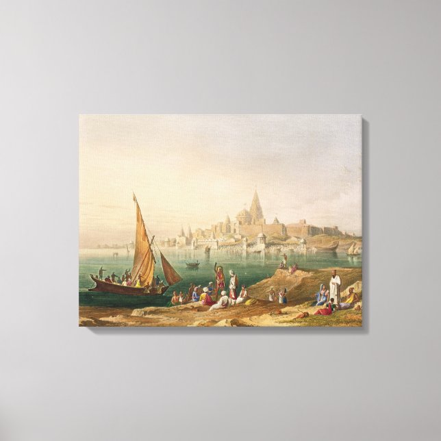 Toile La Ville Sainte et les Temples de Dwarka, du volum (Recto)