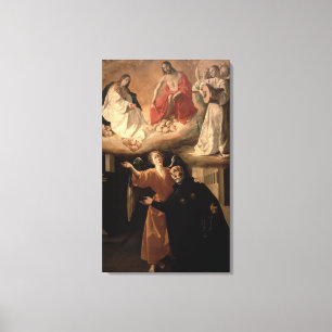 Toile La vision de St Alphonsus Rodriguez