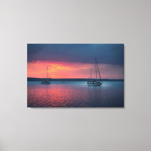 Toile La Voile Au Coucher Du Soleil   Cienfuego, Cuba