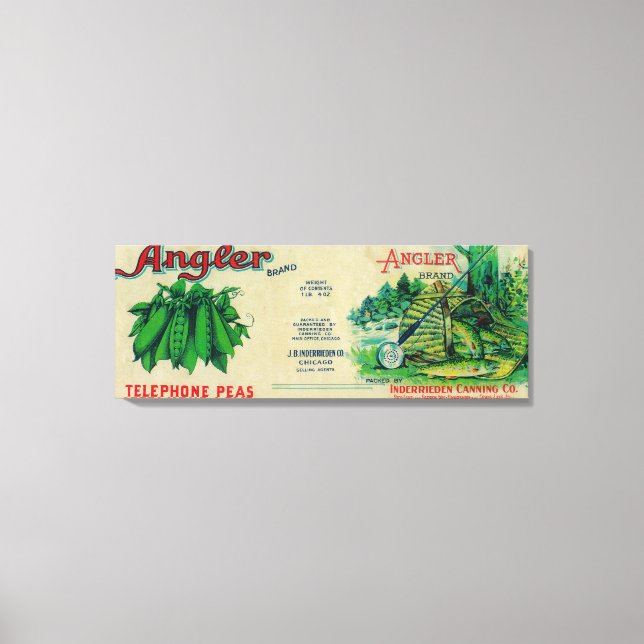 Toile Label Angler Peas Chicago, IL (Recto)