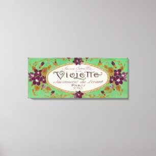 Toile Label Savon VioletteParis, France