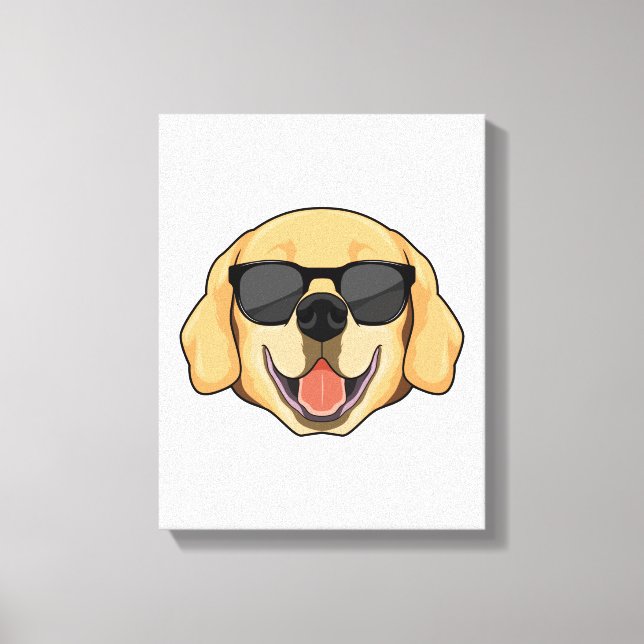Toile Labrador avec lunettes de soleil (Recto)