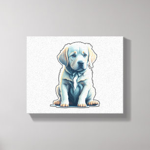 Toile Labrador Retriever Calme Puppy
