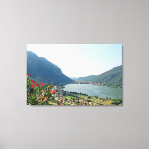 Toile Lac de Lugano - 3 panneaux de peinture