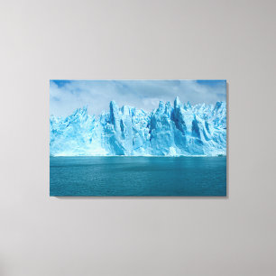 Toile Lac, glace et ciel bleus