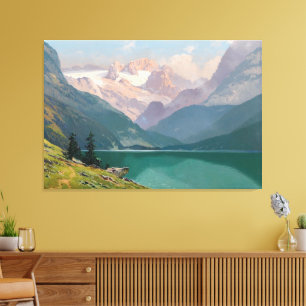 Toile Lac Gosau avec le Dachstein