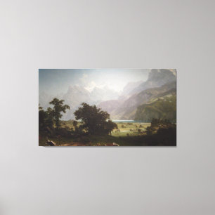 Toile Lac Lucerne d'Albert Bierstadt, 1858