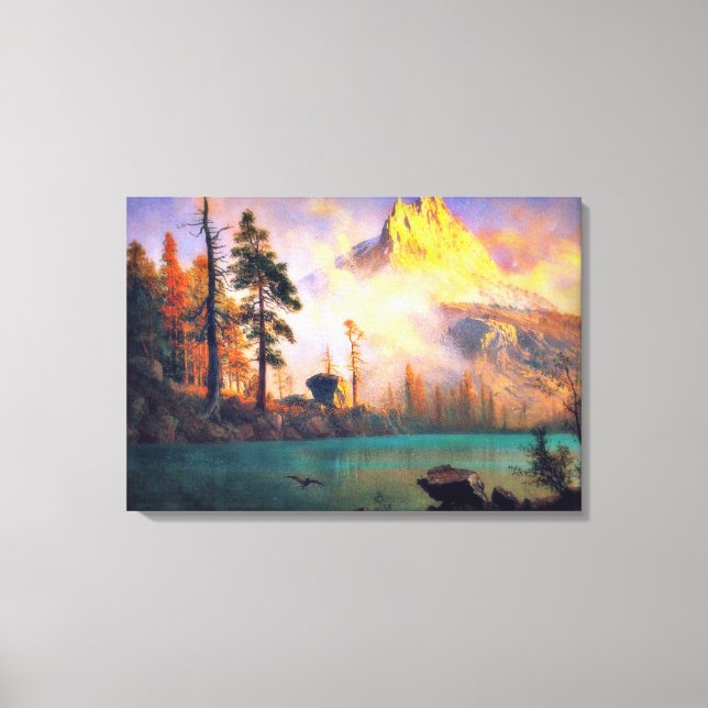 Toile Lac Mountain par Albert Bierstadt, 1865 (Recto)