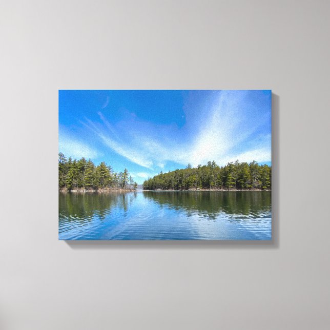 Toile Lac Newfound - Jour bleu clair (Recto)