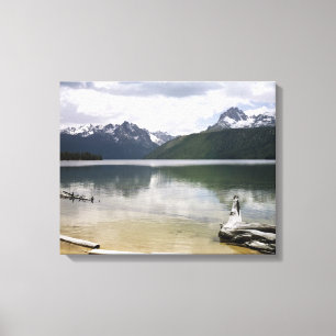 Toile Lac rouge fish
