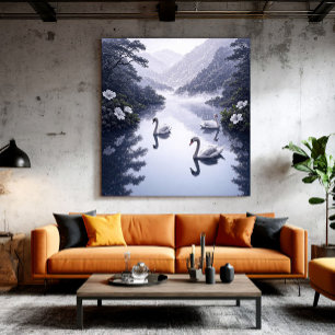 Toile Lac Sérénité