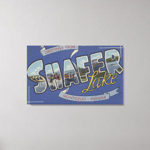 Toile Lac Shafer - grandes scènes de lettre